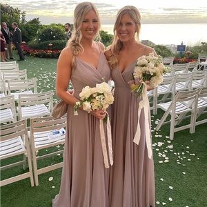 Grey bridesmaid dress/ grey formal dress